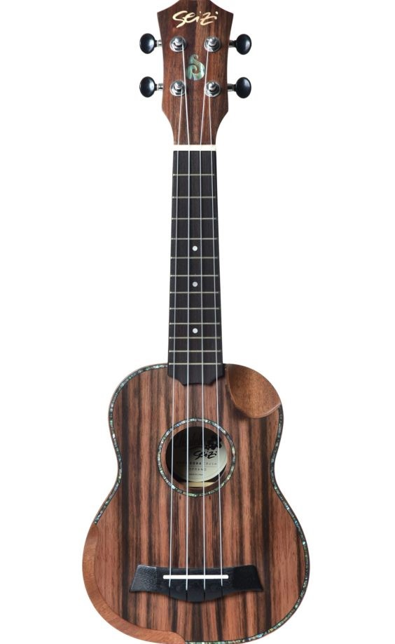 Ukulele Seizi Soprano Bora Bora Crush Ebony