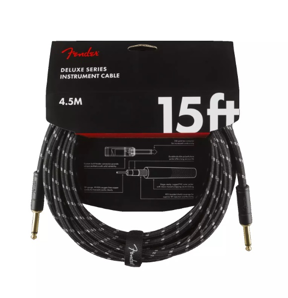 Cabo de Instrumento Fender Deluxe Black T...