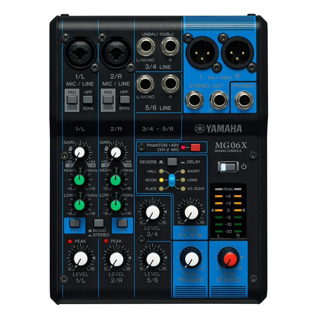 Mesa de Som Yamaha MG06X