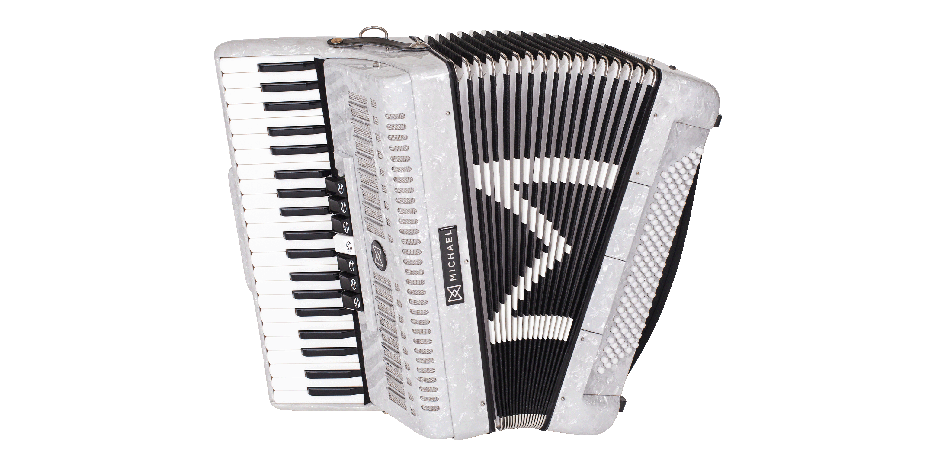Acordeon Michael 0120 Baixos ACM12007 PWH