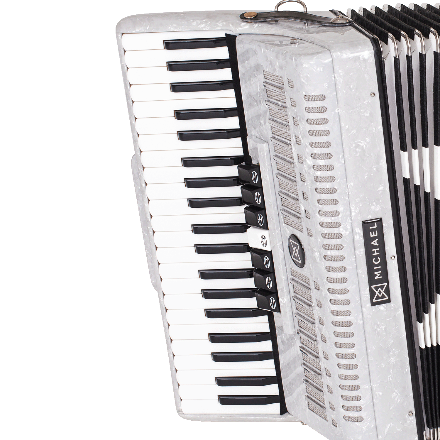Acordeon Michael 0120 Baixos ACM12007 PWH