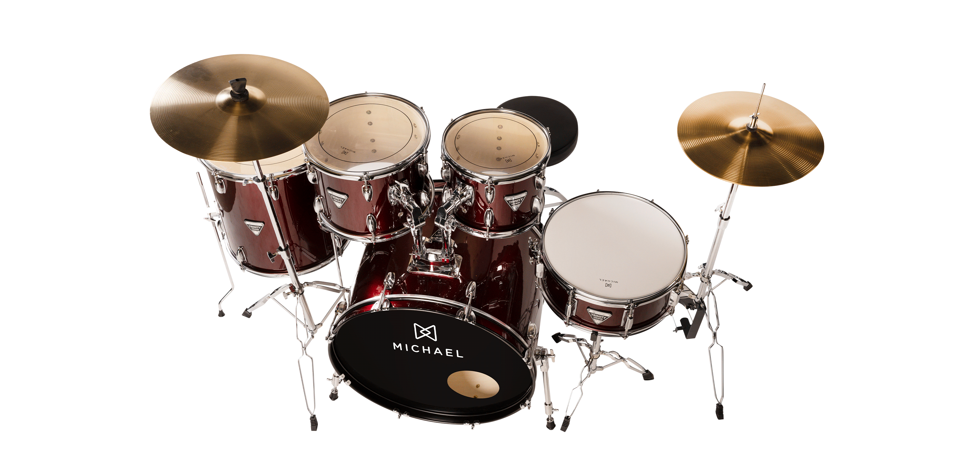 Bateria Acústica Michael Trinity DMT222 W...