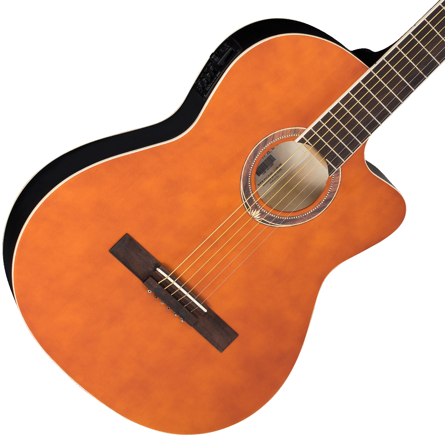 Violão Michael Electra Semiflat Elétrico ...