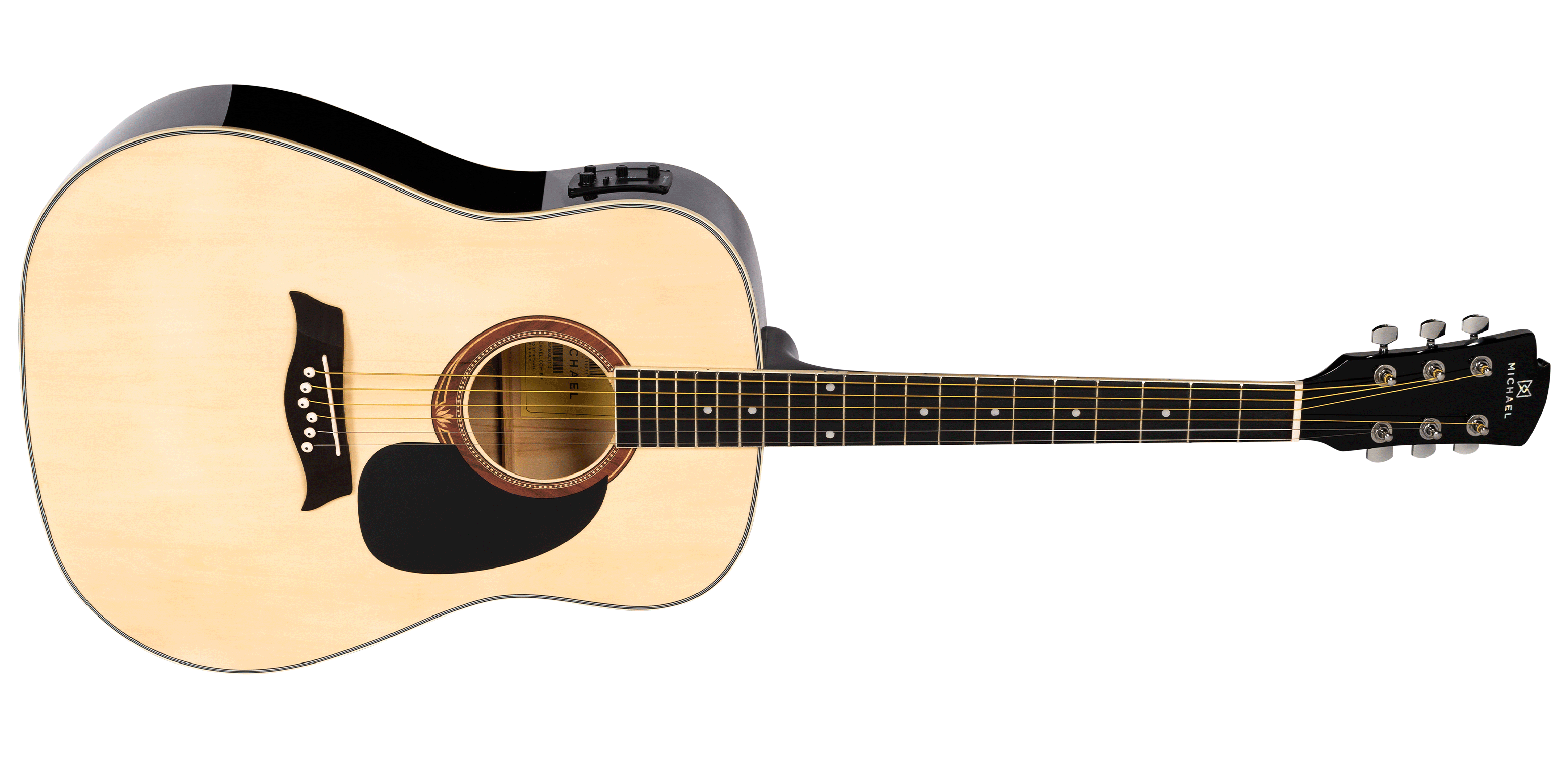 Violão Michael Folk Elétrico Aço VMF360 NA