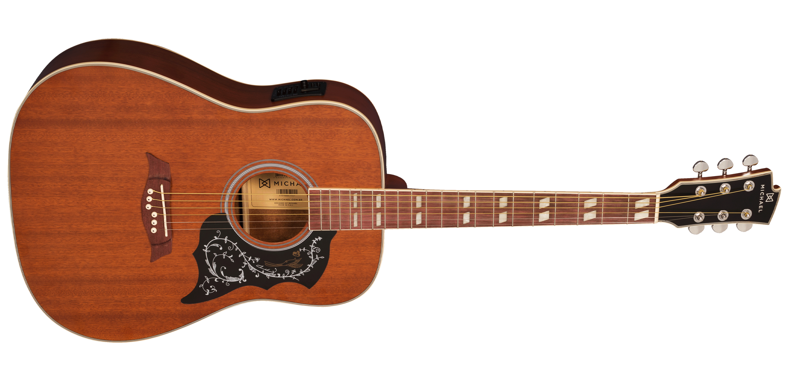 Violão Michael Galaxy Folk Elétrico VM925...
