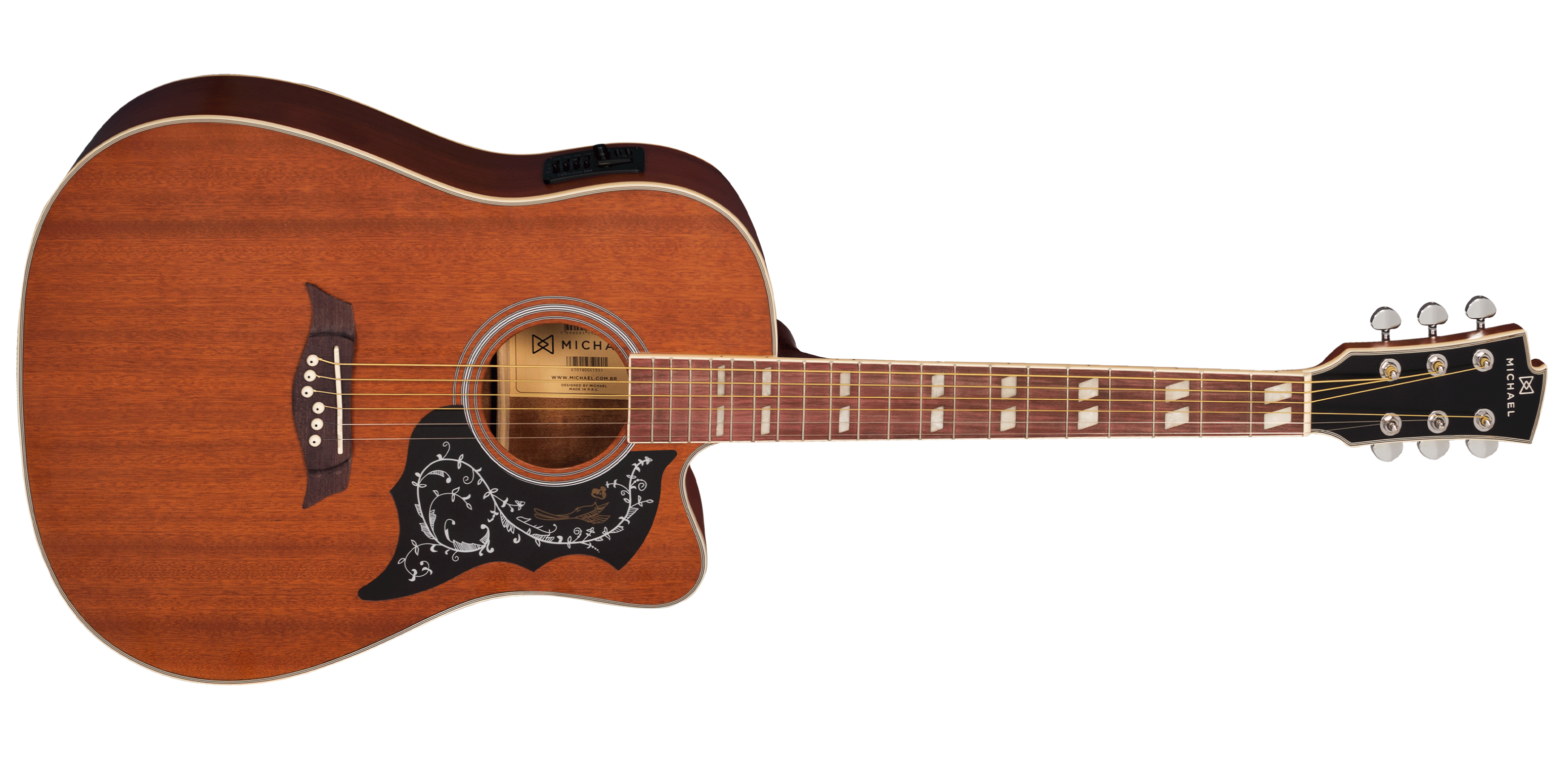 Violão Michael Galaxy Folk Elétrico VM925...