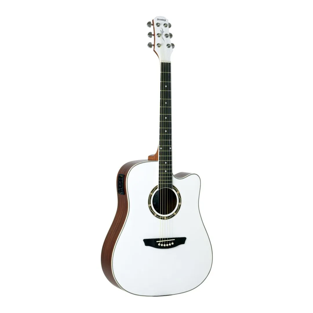 Violão Strinberg Elétrico Folk CD40C WH C...