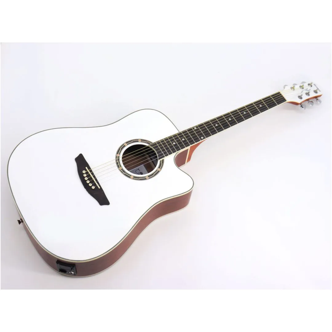 Violão Strinberg Elétrico Folk CD40C WH C...
