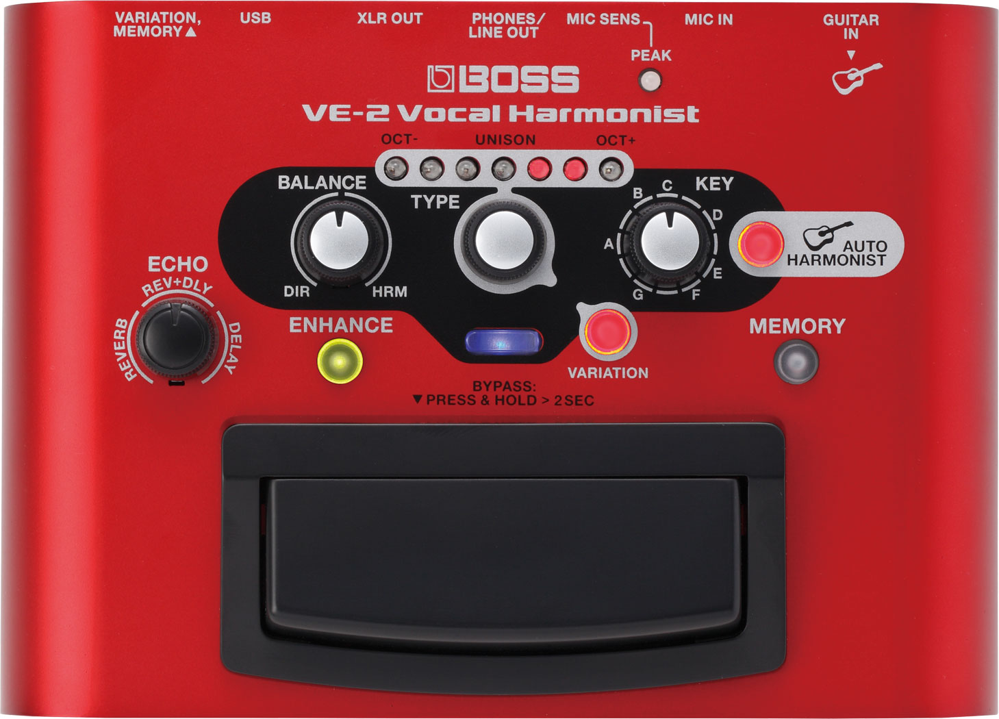Pedal Processador Vocal Harmonist BOSS VE-2