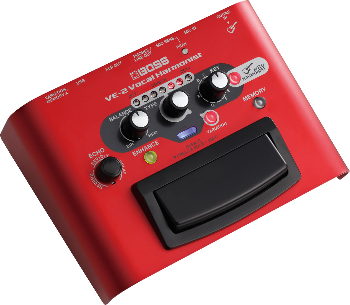 Pedal Processador Vocal Harmonist BOSS VE-2