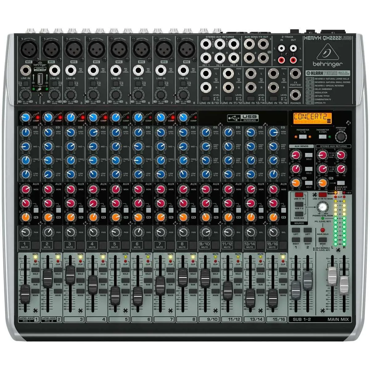 Mesa de Som Behringer Xenyx QX-2222USB