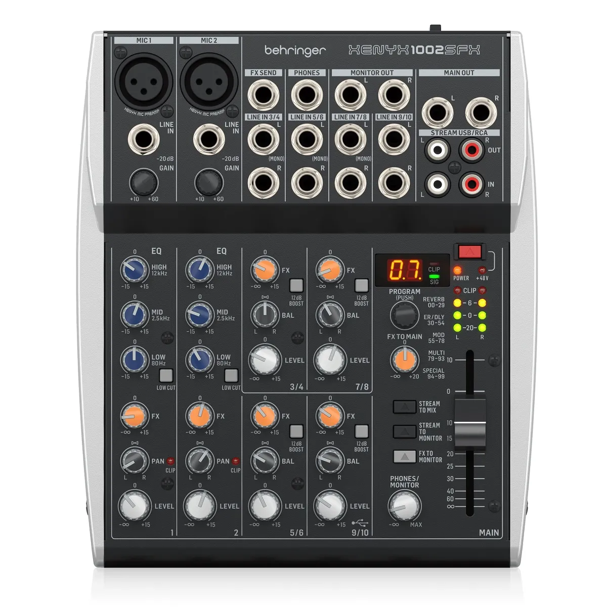 Mesa de Som Behringer XENYX 1002SFX - 10 ...