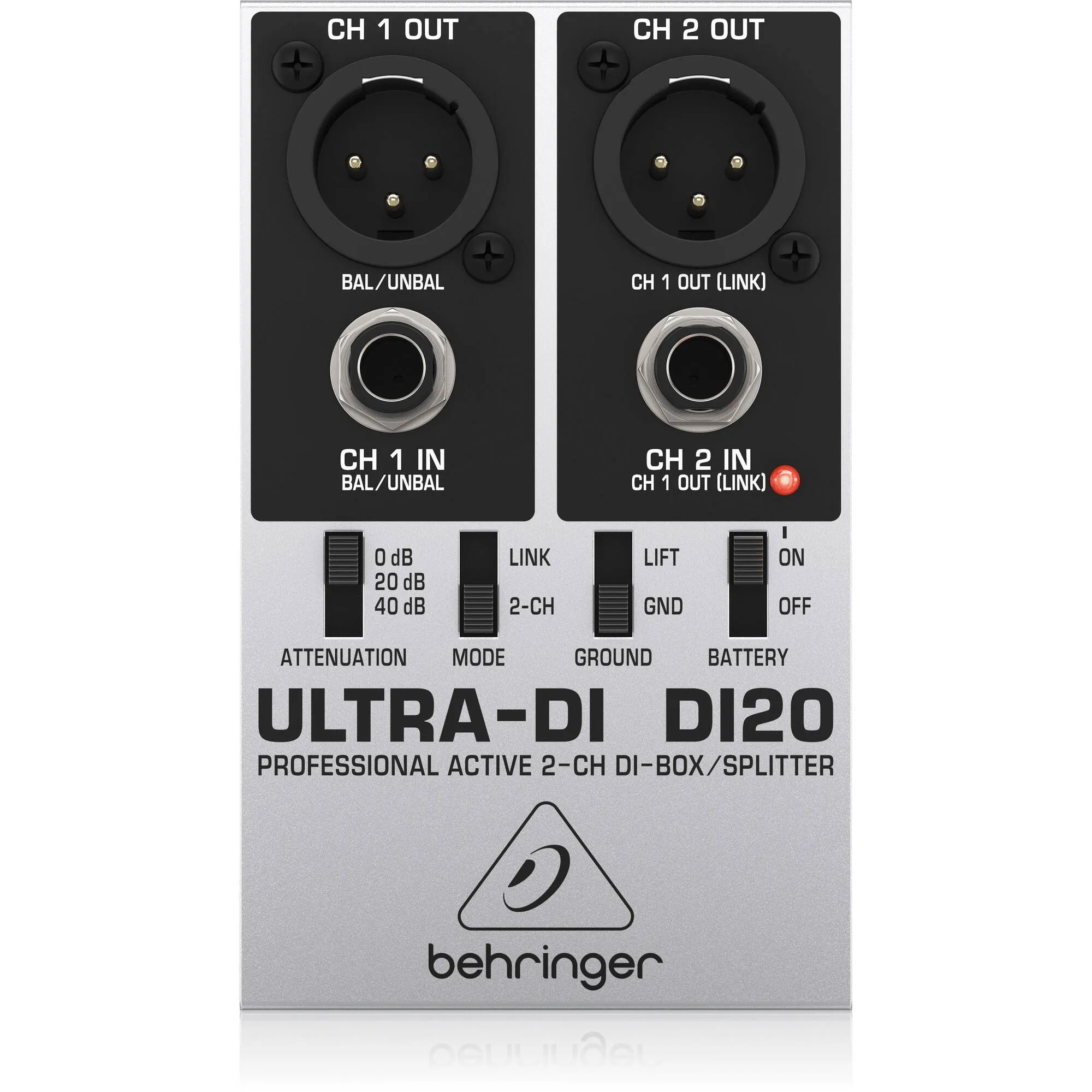 Direct Box Ativo 2 Canais DI-20 - Behringer