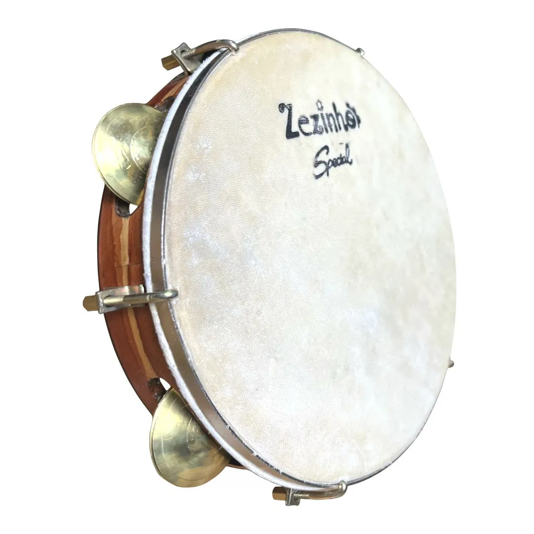 Pandeiro Zezinho 10" Polegadas Couro Special