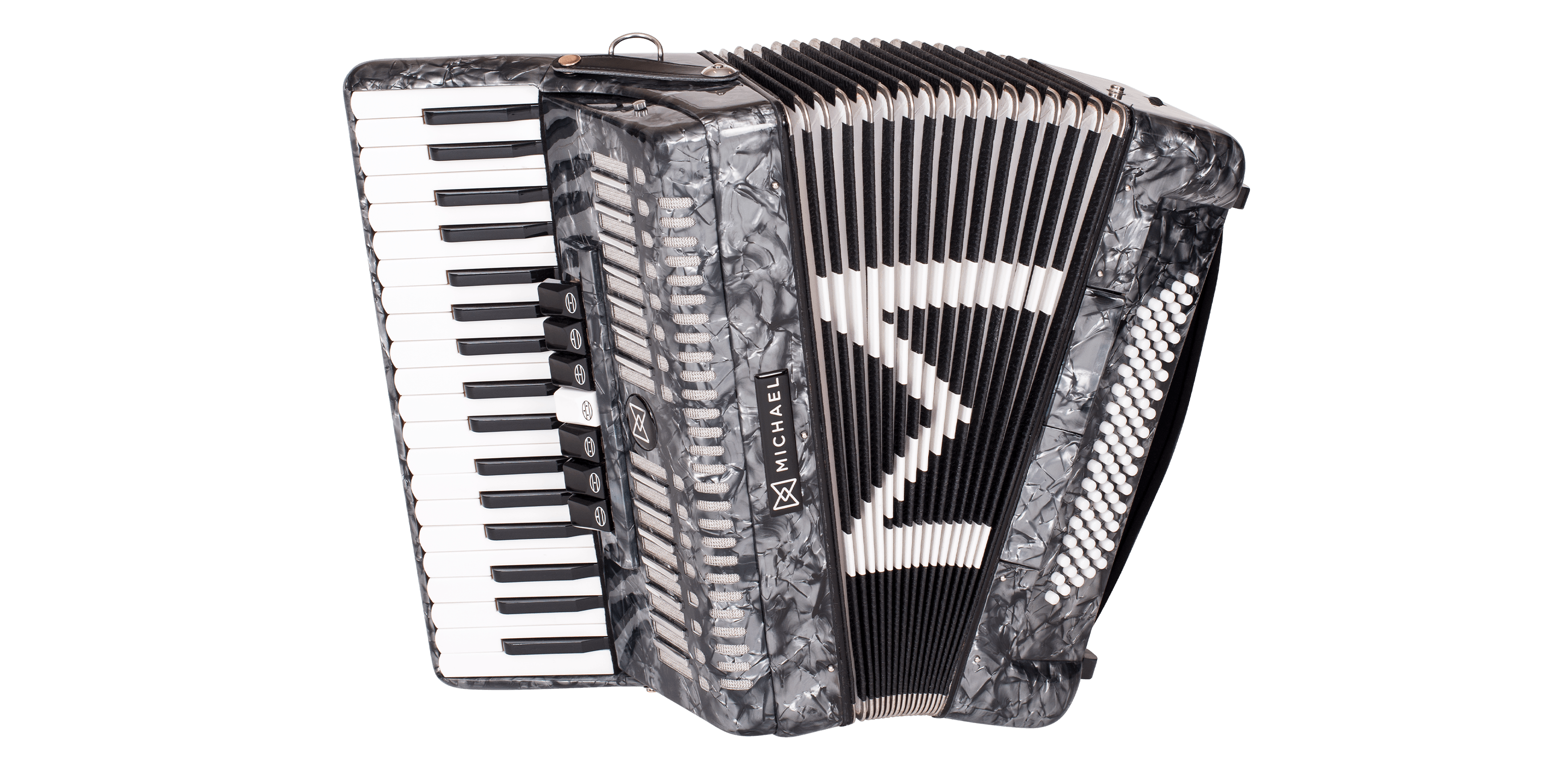 Acordeon Michael 80 Baixos ACM8007N PBK P...