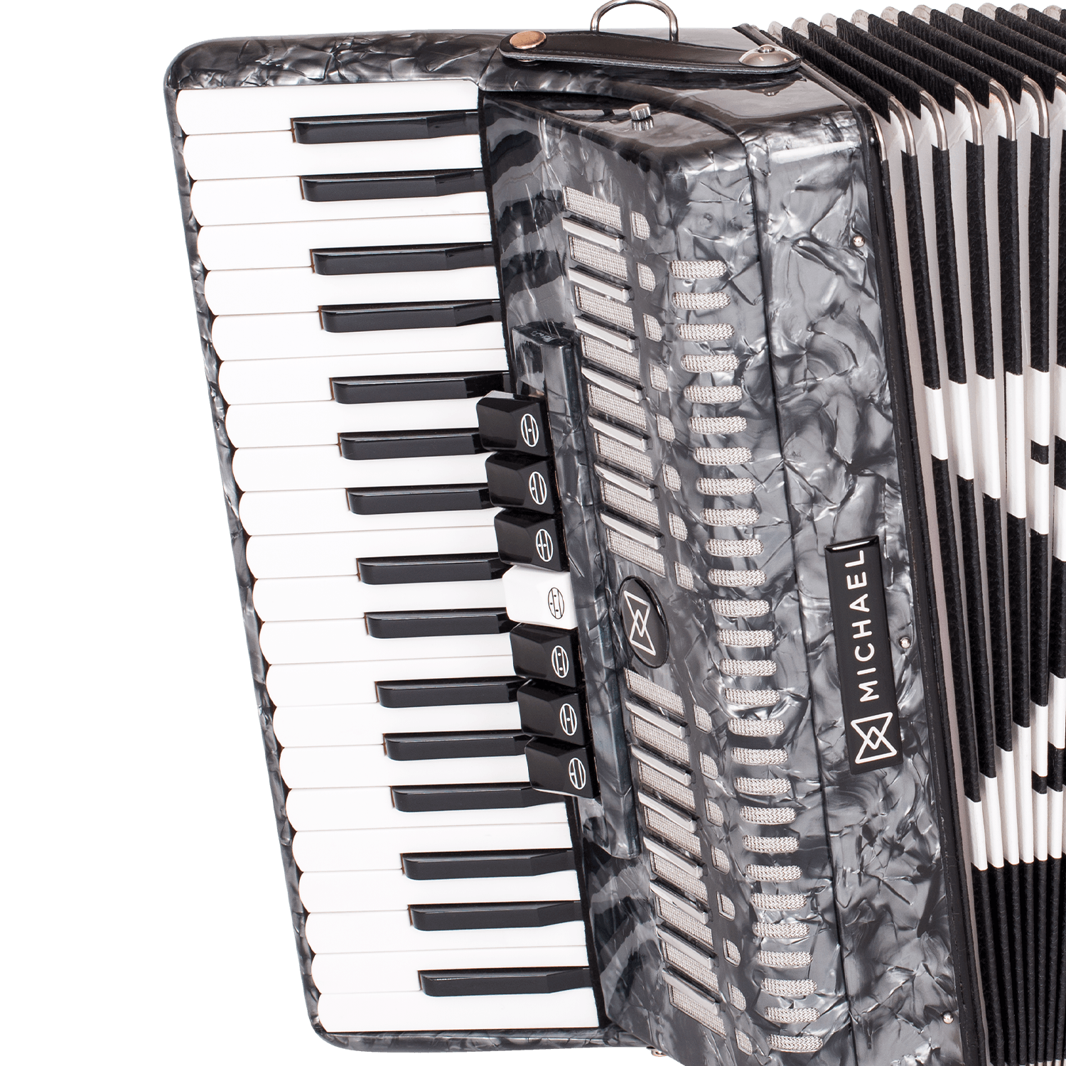 Acordeon Michael 80 Baixos ACM8007N PBK P...