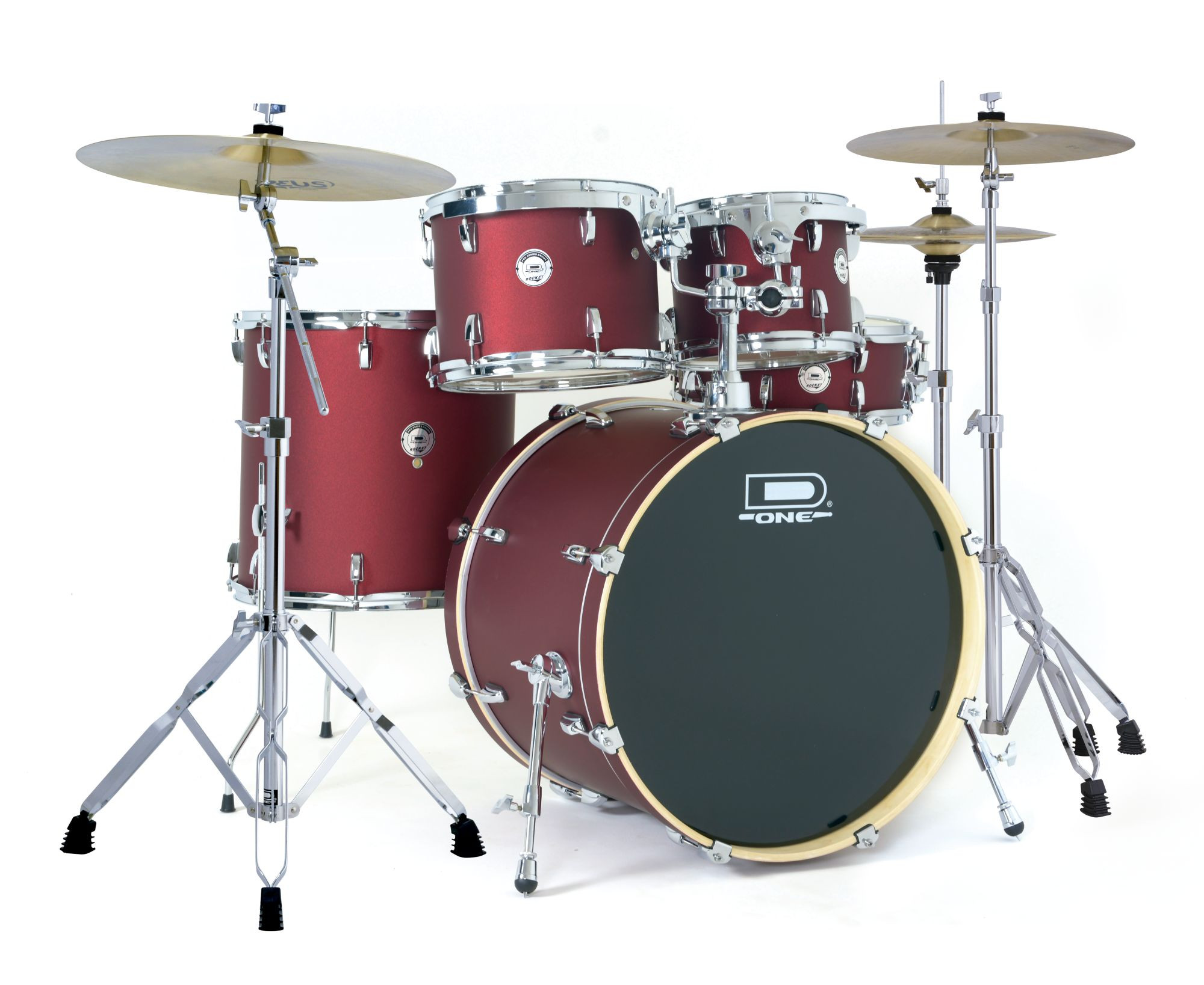 Bateria Acústica D-One Rocket Dr22 Red Sa...