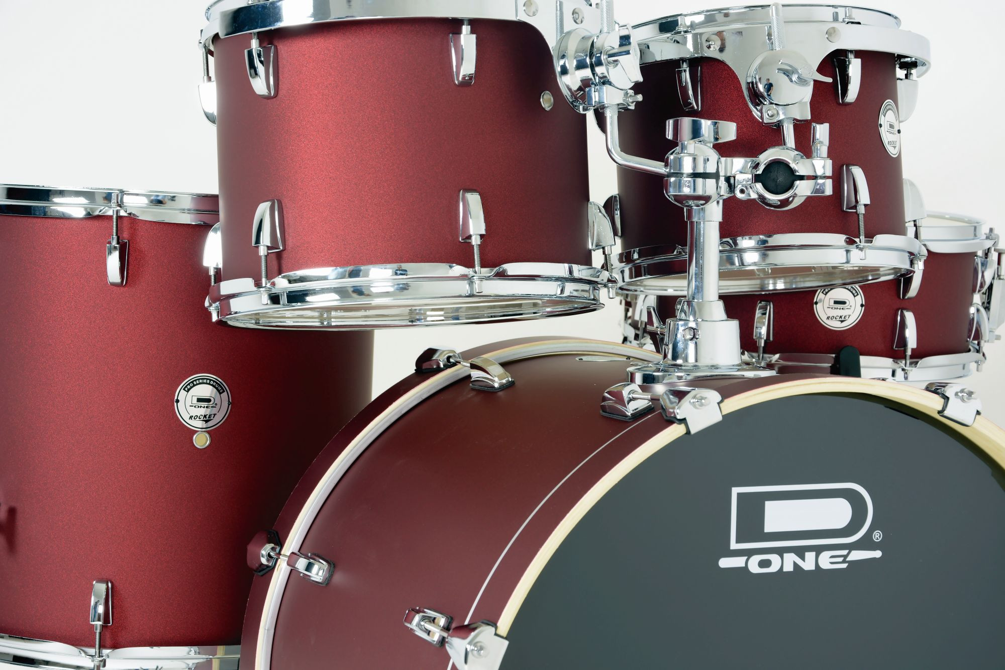 Bateria Acústica D-One Rocket Dr22 Red Sa...