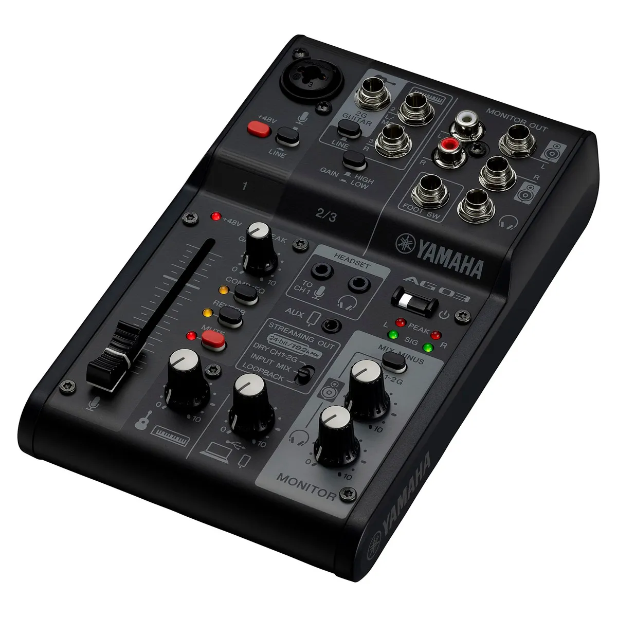 Mesa de Som Yamaha AG03MK2 BK 3 Canais co...