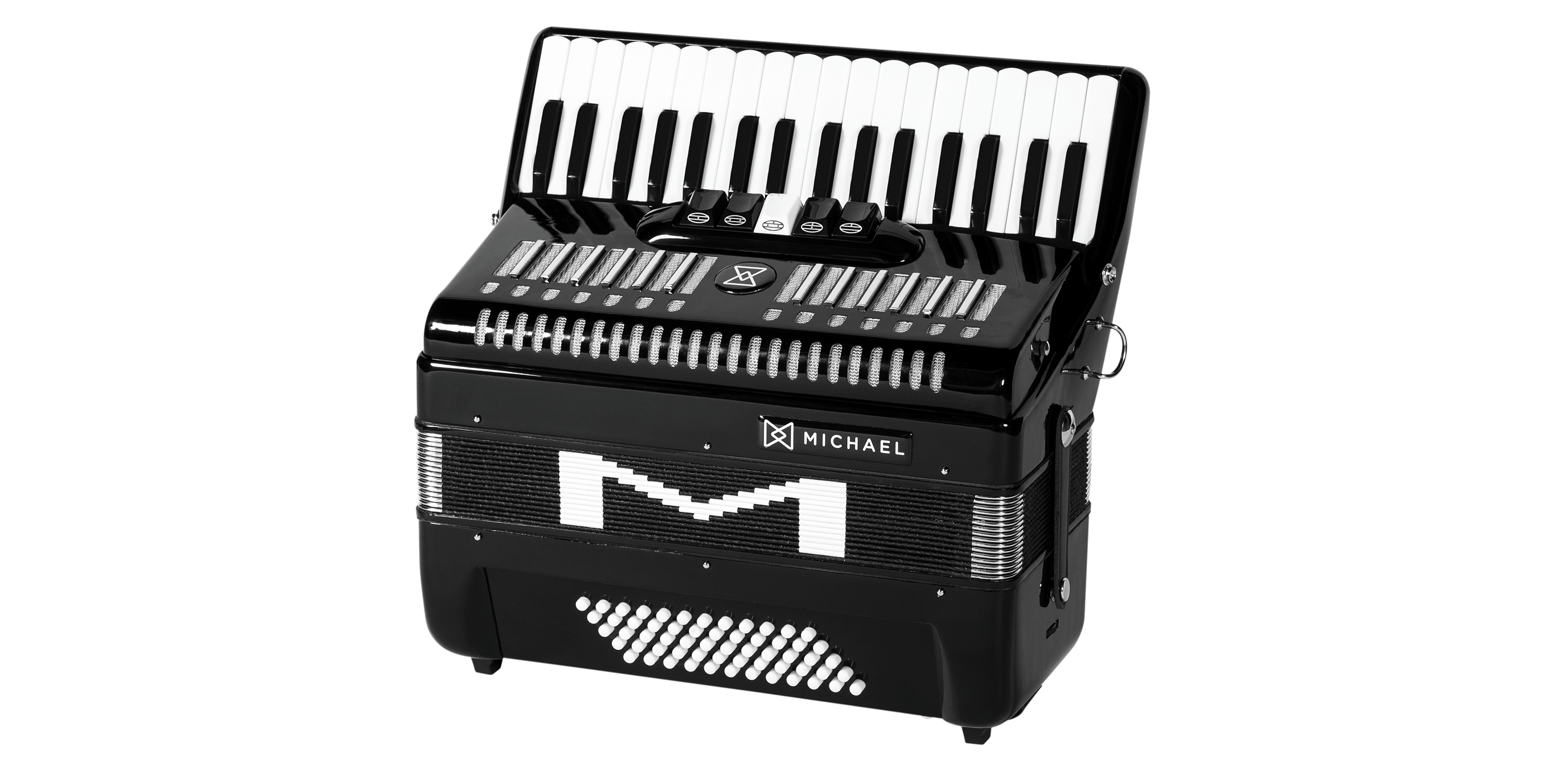Acordeon Michael 60 Baixos ACM6005N PBK P...