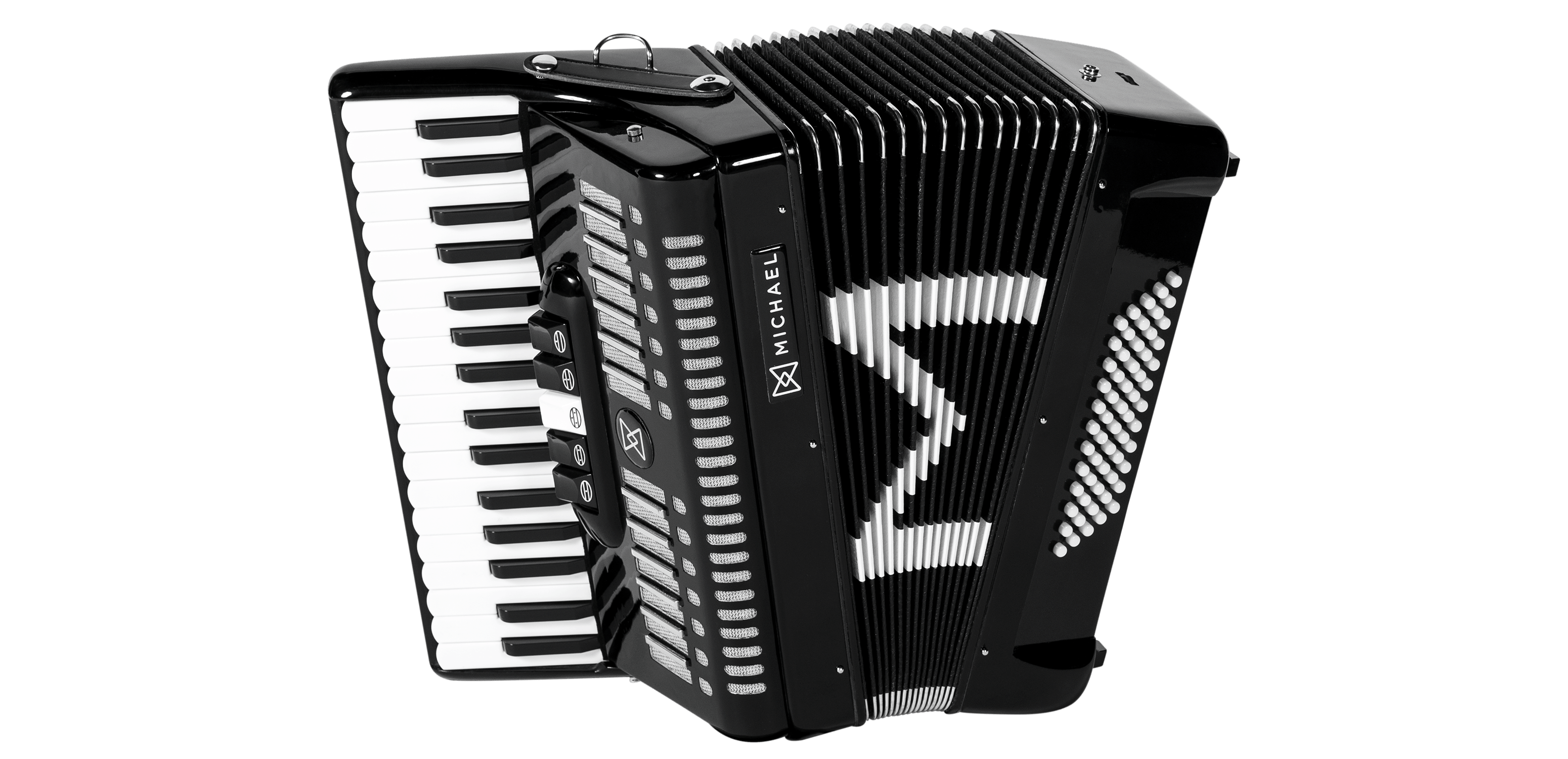 Acordeon Michael 60 Baixos ACM6005N PBK P...