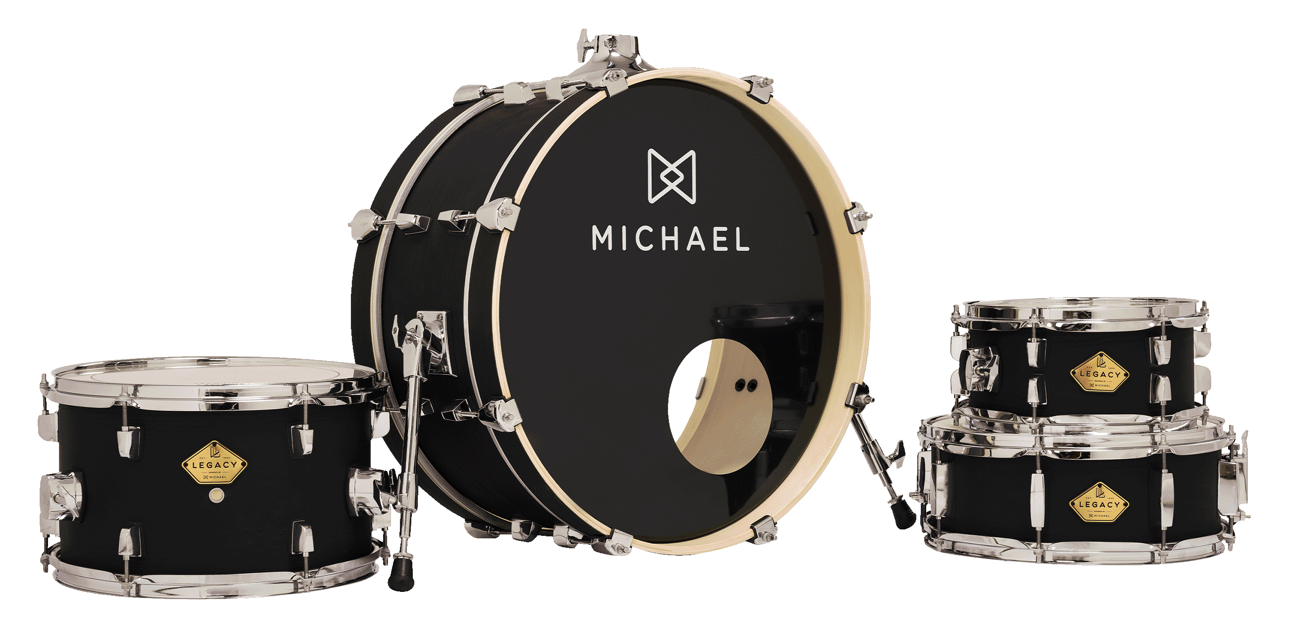 Bateria Acústica Michael Legacy Slim DML4...