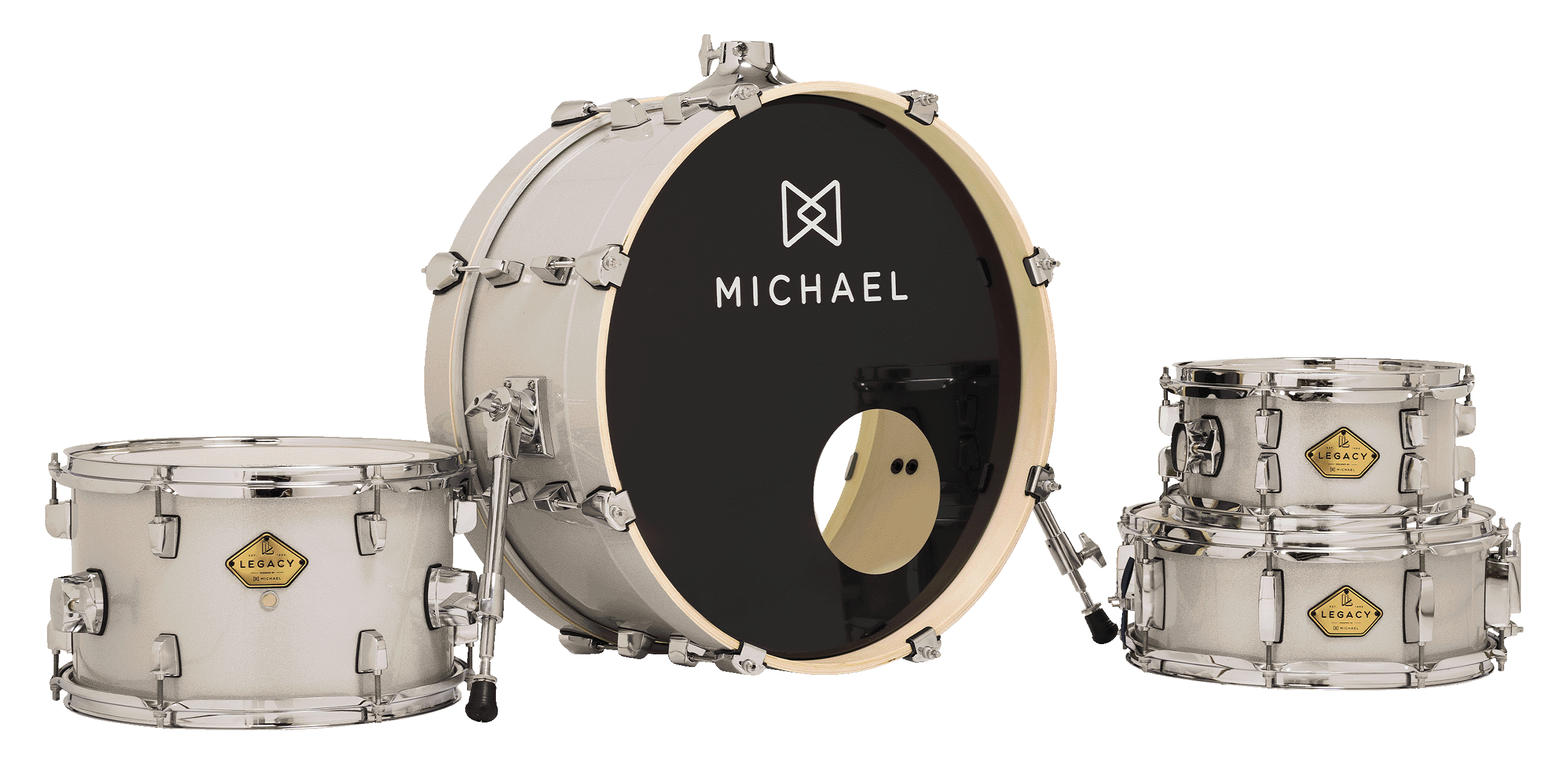 Bateria Acústica Michael Legacy Slim DML4...