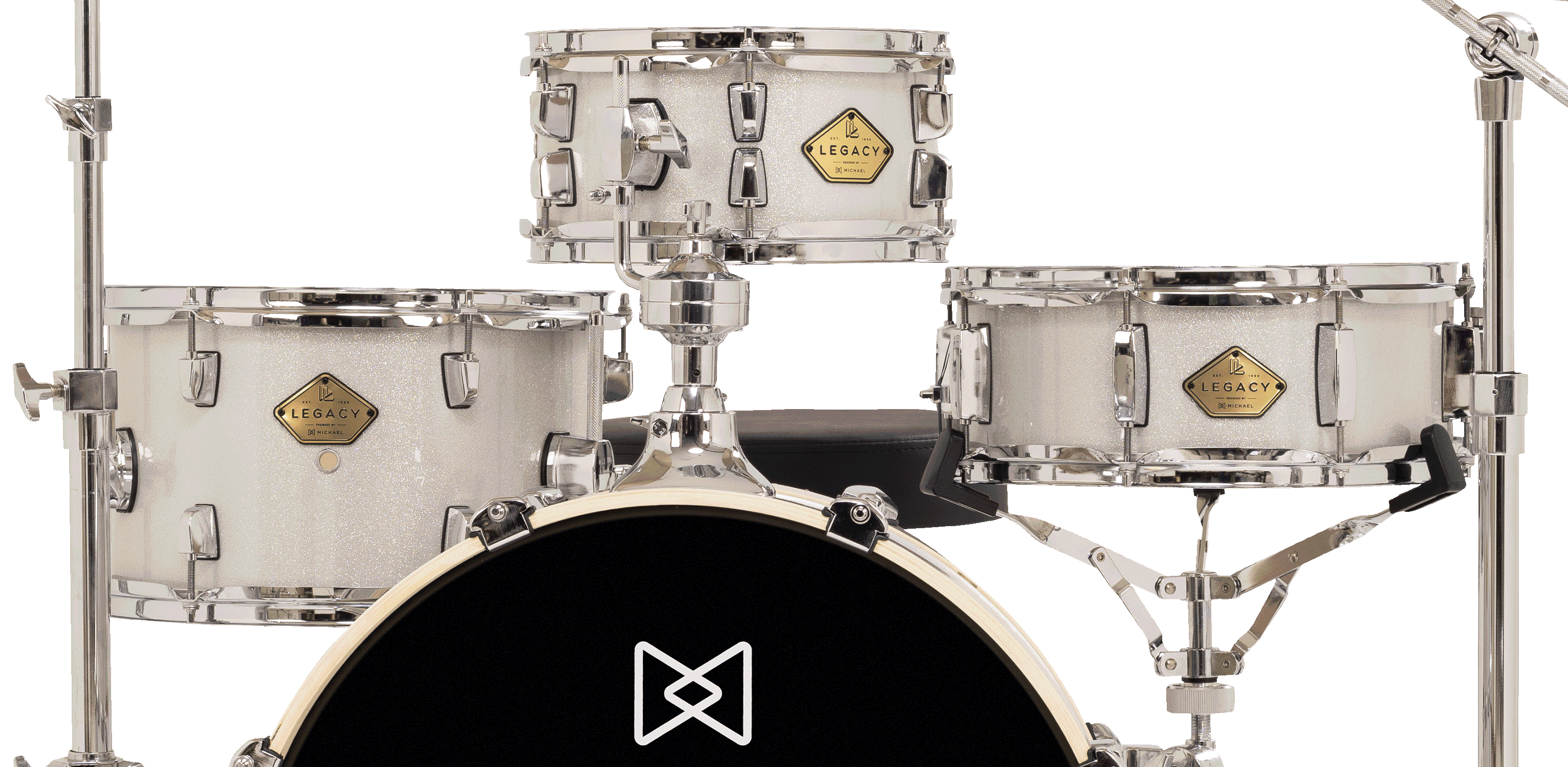 Bateria Acústica Michael Legacy Slim DML4...