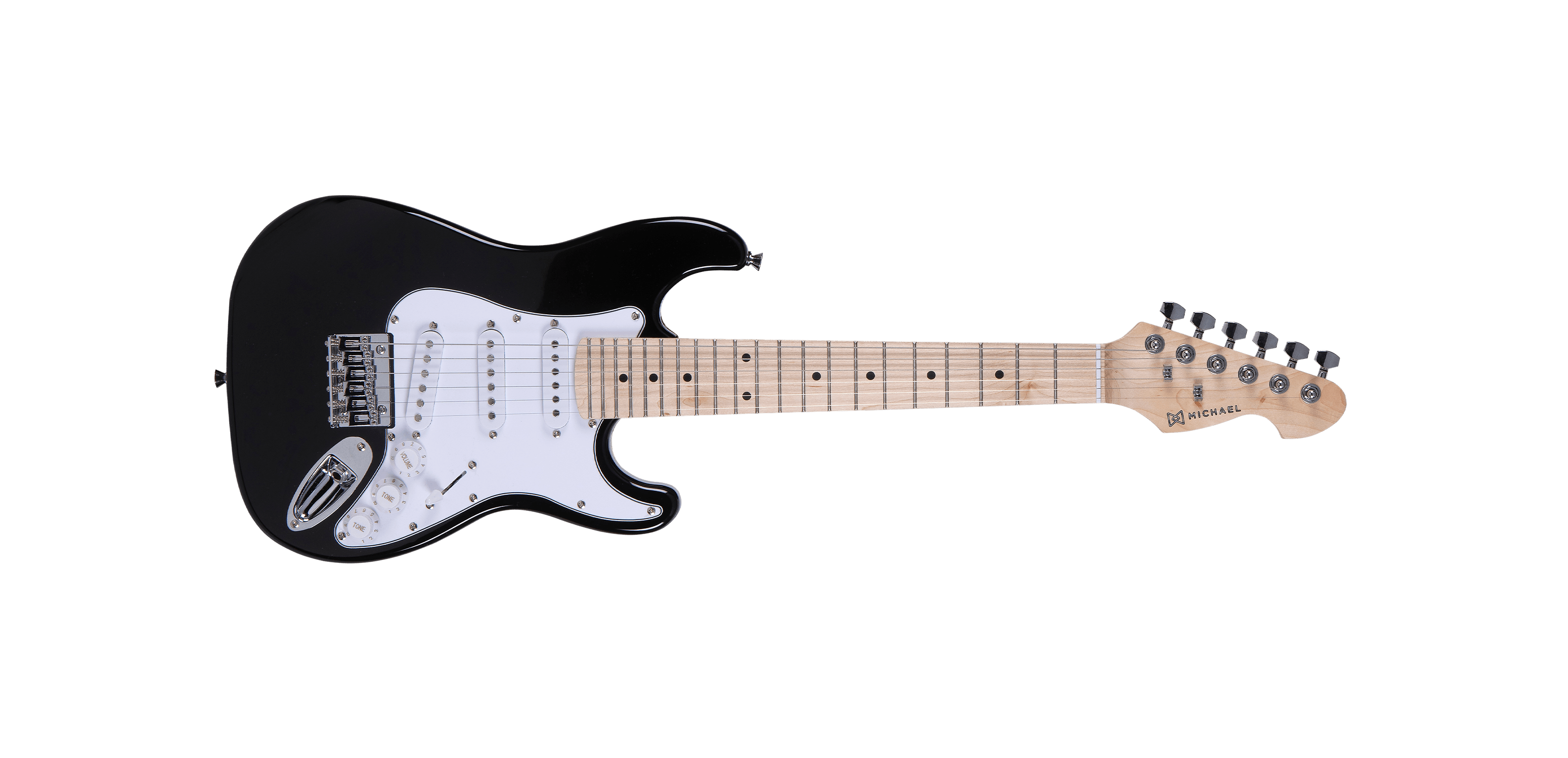 Guitarra Infantil Michael ST GM219N BK Preta