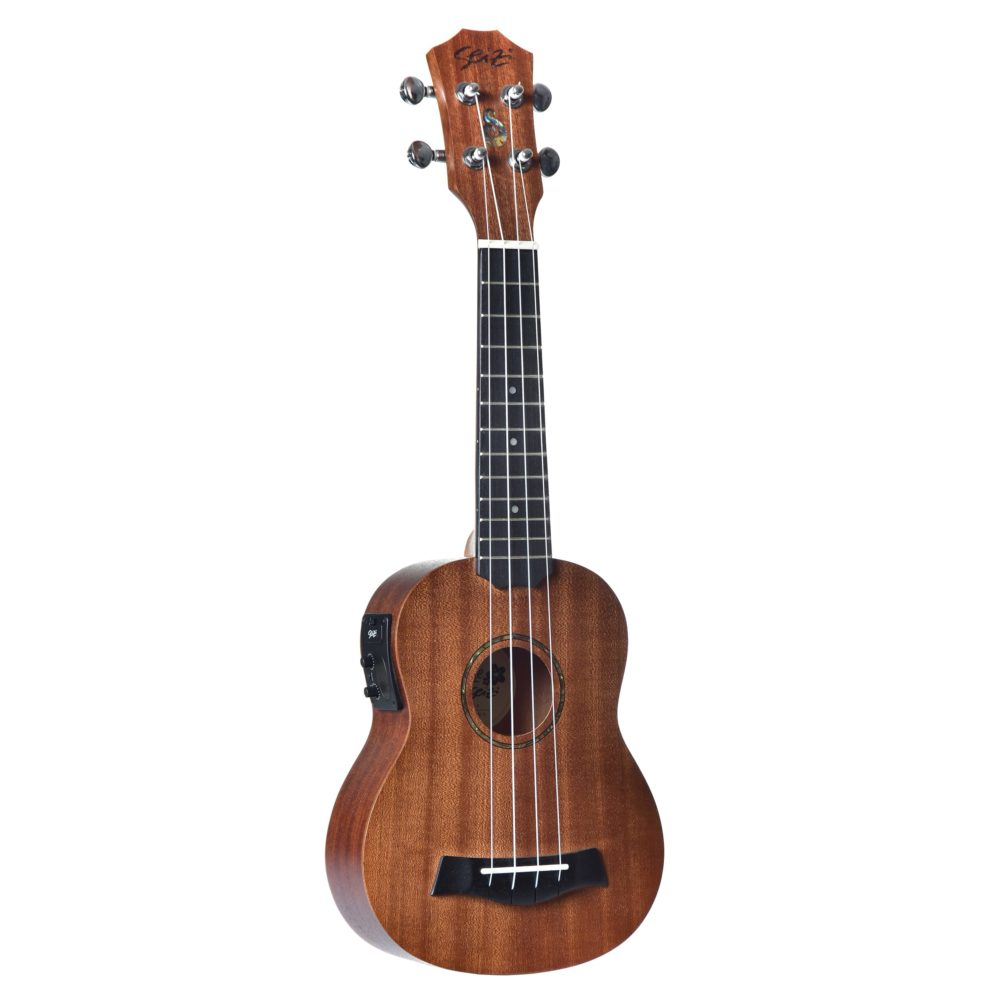 Ukulele Seizi Bali Soprano Elétrico Tobacco