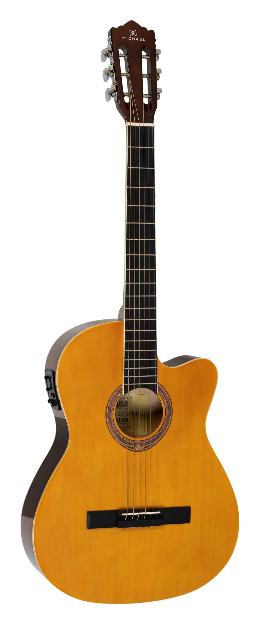 Violão Michael Clássico Semiflat Elétrico...