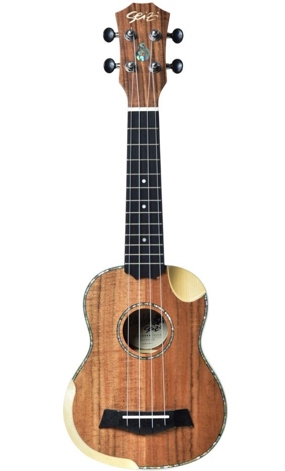 Ukulele Seizi Soprano Bora Bora Crush Koa