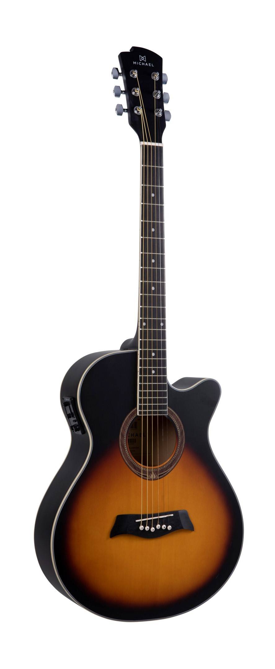 Violão Michael Mini Jumbo Elétrico Aço VM...