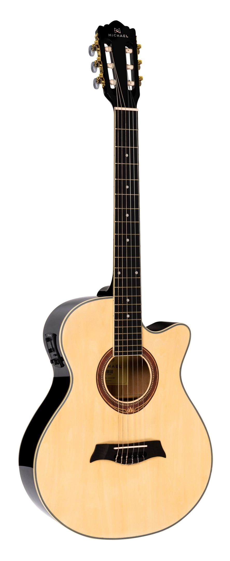 Violão Michael Mini Jumbo Elétrico Nylon ...