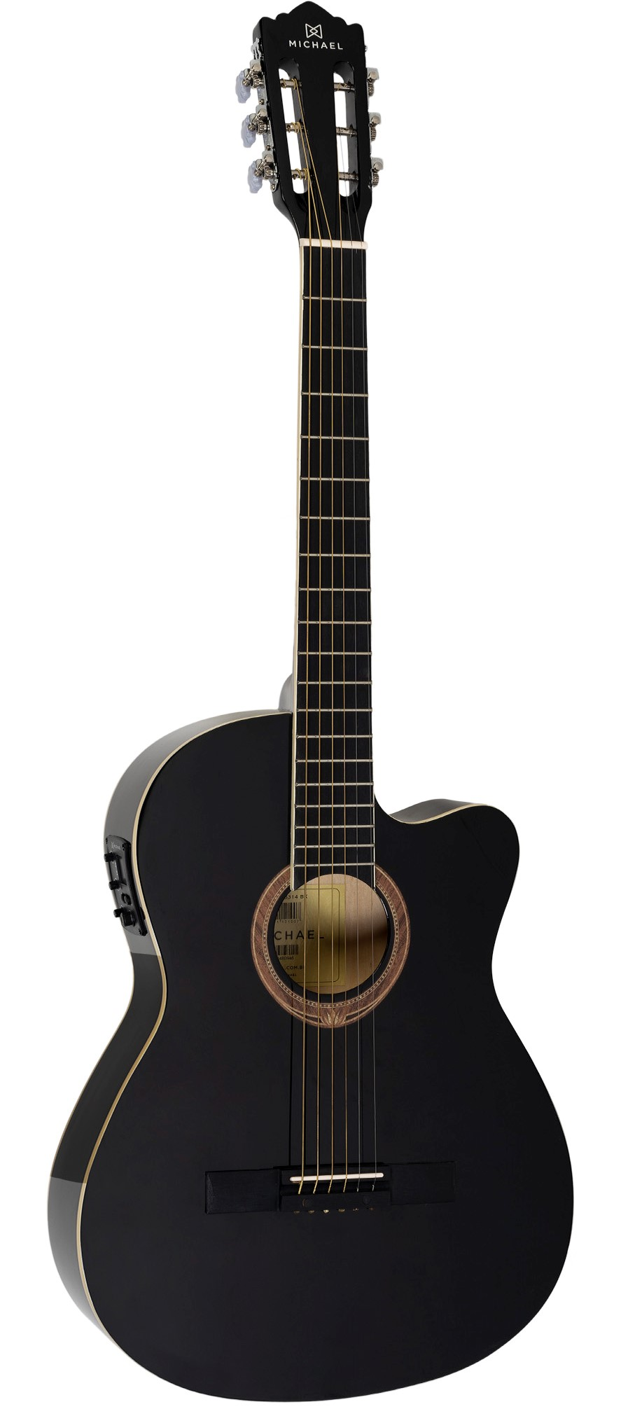Violão Michael Clássico Semiflat Elétrico...