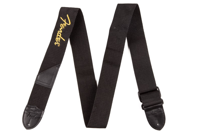 Correia Fender Logo Strap Poliéster Preta...